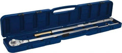 Value Collection - 1" Drive Micrometer Type Ratchet Head Torque Wrench - 300 Ft/Lb to 900 Ft/Lb Torque, 60" OAL, 6 Ft/Lb Graduation - Apex Tool & Supply
