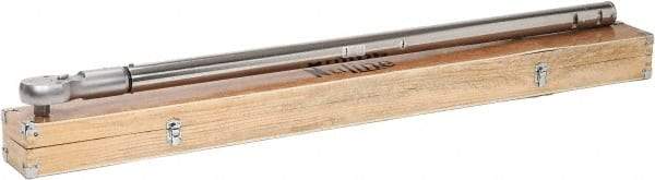 Value Collection - 1" Drive Micrometer Type Ratchet Head Torque Wrench - 660 Ft/Lb to 2,200 Ft/Lb Torque, 60" OAL, 7-1/2 Ft/Lb Graduation - Apex Tool & Supply
