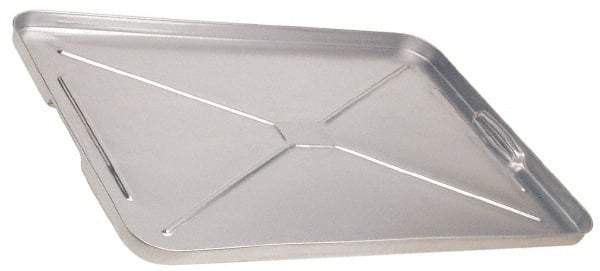 Plews - 26" Long x 17-3/4" Wide x 1" High, Oil Drip Pan - Galvanized Steel - Apex Tool & Supply