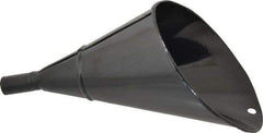 Value Collection - 2 Qt Capacity Steel Funnel - 1" Tip OD, 4" Straight Spout, Black - Apex Tool & Supply