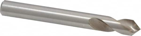 Cleveland - 3/8" Body Diam, 90°, 3-1/8" OAL, High Speed Steel Spotting Drill - Apex Tool & Supply