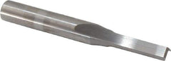 Onsrud - 3/16" Diam, 1/4" Shank Diam, 5/8" Length of Cut, 2 Flute Double Edge Straight Router Bit - 2" Overall Length, Left Hand Cut, Solid Carbide - Apex Tool & Supply