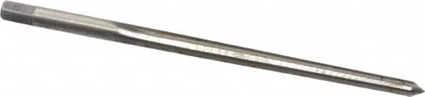 Cleveland - #4/0 Pin, 0.1142" Diam, 0.0869" Small End, 1/8" Diam Straight Shank, 1-5/16" Flute, Taper Pin Reamer - Apex Tool & Supply