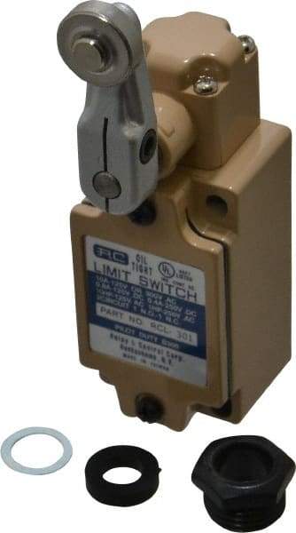 Value Collection - SPDT, NC/NO, 120 VAC, 240 VAC, 480 VAC at 10 Amps, Screw Terminal, Roller Lever Actuator, General Purpose Limit Switch - Apex Tool & Supply