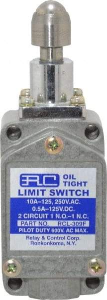 Value Collection - SPDT, NC/NO, 120 VAC, 240 VAC, 480 VAC at 10 Amps, Screw Terminal, Plunger Actuator, General Purpose Limit Switch - Apex Tool & Supply