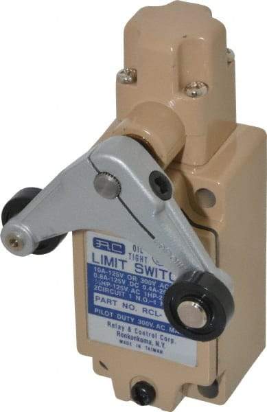 Value Collection - SPDT, NC/NO, 120 VAC, 240 VAC, 480 VAC at 10 Amps, Screw Terminal, Roller Lever Actuator, General Purpose Limit Switch - Apex Tool & Supply