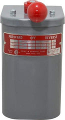 Made in USA - 230 VAC/VDC, 550 VAC Input Volt, Maintained (MA), Enclosed Drum Switch - 6-1/8 Inch Wide x 3-1/2 Inch Deep x 5-5/8 Inch High, CSA Certified, UL Listed - Apex Tool & Supply