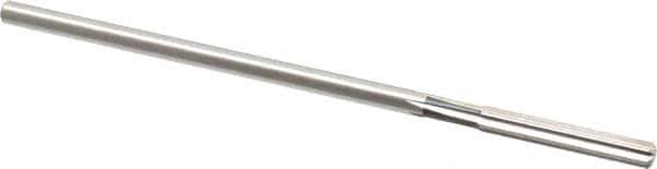 Cleveland - #1 High Speed Steel 6 Flute Chucking Reamer - Straight Flute, Straight Shank, 1-1/2" Flute Length, 6" OAL - Apex Tool & Supply