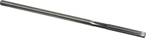 Cleveland - #10 High Speed Steel 6 Flute Chucking Reamer - Straight Flute, Straight Shank, 1-1/4" Flute Length, 5" OAL - Apex Tool & Supply