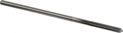 Cleveland - #12 High Speed Steel 6 Flute Chucking Reamer - Straight Flute, Straight Shank, 1-1/8" Flute Length, 4-1/2" OAL - Apex Tool & Supply