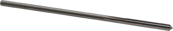 Cleveland - #17 High Speed Steel 6 Flute Chucking Reamer - Straight Flute, Straight Shank, 1-1/8" Flute Length, 4-1/2" OAL - Apex Tool & Supply