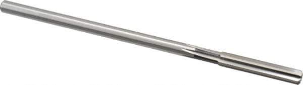 Cleveland - Letter K High Speed Steel 6 Flute Chucking Reamer - Straight Flute, Straight Shank, 1-1/2" Flute Length, 6" OAL - Apex Tool & Supply