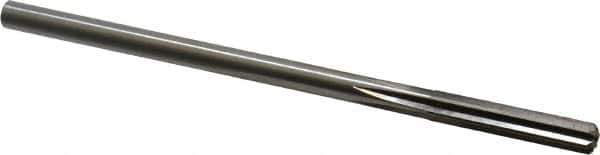 Cleveland - Letter M High Speed Steel 6 Flute Chucking Reamer - Straight Flute, Straight Shank, 1-1/2" Flute Length, 6" OAL - Apex Tool & Supply