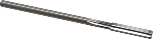 Cleveland - Letter Q High Speed Steel 6 Flute Chucking Reamer - Straight Flute, Straight Shank, 1-1/2" Flute Length, 6" OAL - Apex Tool & Supply