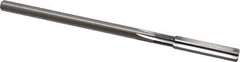 Cleveland - Letter Q High Speed Steel 6 Flute Chucking Reamer - Straight Flute, Straight Shank, 1-1/2" Flute Length, 6" OAL - Apex Tool & Supply