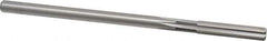Cleveland - 19/64" High Speed Steel 6 Flute Chucking Reamer - Straight Flute, Straight Shank, 1-1/2" Flute Length, 6" OAL - Apex Tool & Supply