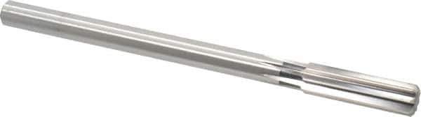 Cleveland - 21/32" High Speed Steel 8 Flute Chucking Reamer - Straight Flute, Straight Shank, 2-1/4" Flute Length, 9" OAL - Apex Tool & Supply