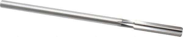 Cleveland - 3/8" High Speed Steel 6 Flute Chucking Reamer - Straight Flute, Straight Shank, 1-3/4" Flute Length, 7" OAL - Apex Tool & Supply