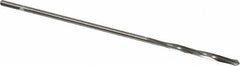 Cleveland - 5/64" High Speed Steel 4 Flute Chucking Reamer - Spiral Flute, Straight Shank, 3/4" Flute Length, 3" OAL - Apex Tool & Supply