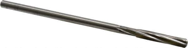 Cleveland - 9/32" High Speed Steel 6 Flute Chucking Reamer - Spiral Flute, Straight Shank, 1-1/2" Flute Length, 6" OAL - Apex Tool & Supply