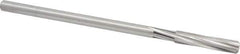 Cleveland - 5/16" High Speed Steel 6 Flute Chucking Reamer - Spiral Flute, Straight Shank, 1-1/2" Flute Length, 6" OAL - Apex Tool & Supply