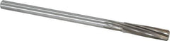 Cleveland - 7/16" High Speed Steel 6 Flute Chucking Reamer - Spiral Flute, Straight Shank, 1-3/4" Flute Length, 7" OAL - Apex Tool & Supply