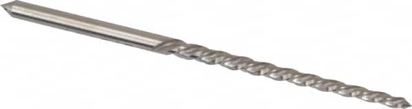 Cleveland - #6/0 Pin, 0.0806" Diam, 0.0611" Small End, 3/32" Diam Straight Shank, 15/16" Flute, Taper Pin Reamer - Apex Tool & Supply