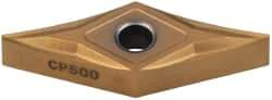 Seco - VNGM331 MF1 Grade CP500 Carbide Turning Insert - TiAlN/TiN Finish, 35° Diamond, 3/8" Inscr Circle, 3/16" Thick, 1/64" Corner Radius - Apex Tool & Supply