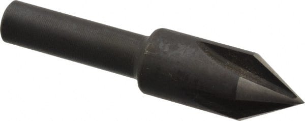 Cleveland - 3/8" Head Diam, 1/4" Shank Diam, 4 Flute 60° High Speed Steel Countersink - Apex Tool & Supply