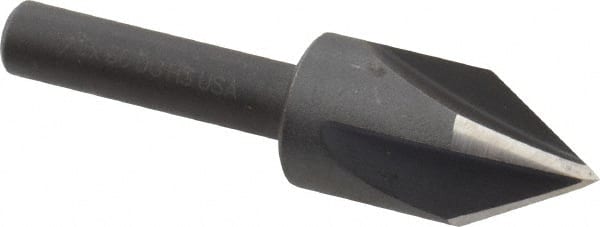 Cleveland - 1/2" Head Diam, 3/8" Shank Diam, 4 Flute 60° High Speed Steel Countersink - Apex Tool & Supply