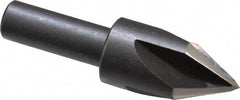 Cleveland - 5/8" Head Diam, 3/8" Shank Diam, 4 Flute 60° High Speed Steel Countersink - Oxide Finish, 2-3/32" OAL, Single End, Straight Shank, Right Hand Cut - Apex Tool & Supply