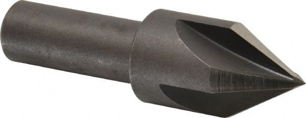 Cleveland - 3/4" Head Diam, 1/2" Shank Diam, 4 Flute 60° High Speed Steel Countersink - Apex Tool & Supply