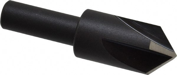 Cleveland - 5/8" Head Diam, 3/8" Shank Diam, 4 Flute 90° High Speed Steel Countersink - Apex Tool & Supply