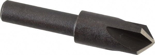 Cleveland - 3/8" Head Diam, 1/4" Shank Diam, 4 Flute 100° High Speed Steel Countersink - Apex Tool & Supply