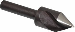 Cleveland - 1/2" Head Diam, 1/4" Shank Diam, 1 Flute 60° High Speed Steel Countersink - Oxide Finish, 1-27/32" OAL, Single End, Straight Shank, Right Hand Cut - Apex Tool & Supply