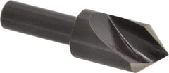 Cleveland - 5/8" Head Diam, 3/8" Shank Diam, 1 Flute 82° High Speed Steel Countersink - Oxide Finish, 2-3/32" OAL, Single End, Straight Shank, Right Hand Cut - Apex Tool & Supply