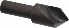Cleveland - 3/4" Head Diam, 1/2" Shank Diam, 1 Flute 82° High Speed Steel Countersink - Oxide Finish, 2-5/8" OAL, Single End, Straight Shank, Right Hand Cut - Apex Tool & Supply