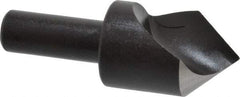 Cleveland - 1" Head Diam, 1/2" Shank Diam, 1 Flute 82° High Speed Steel Countersink - Oxide Finish, 2-3/4" OAL, Single End, Straight Shank, Right Hand Cut - Apex Tool & Supply