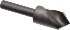 Cleveland - 1/2" Head Diam, 1/4" Shank Diam, 1 Flute 90° High Speed Steel Countersink - Oxide Finish, 1-27/32" OAL, Single End, Straight Shank, Right Hand Cut - Apex Tool & Supply