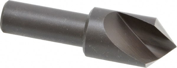 Cleveland - 3/4" Head Diam, 1/2" Shank Diam, 1 Flute 90° High Speed Steel Countersink - Apex Tool & Supply