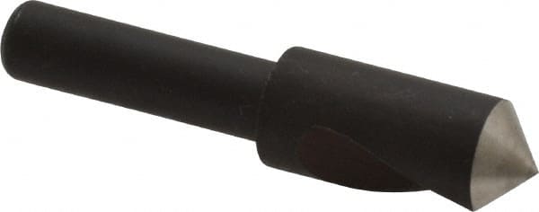 Cleveland - 3/8" Head Diam, 1/4" Shank Diam, 1 Flute 100° High Speed Steel Countersink - Apex Tool & Supply