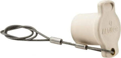 Leviton - 3R NEMA Rated, Female, White Single Pole Protective Cap - For Use with Male Plug - Apex Tool & Supply