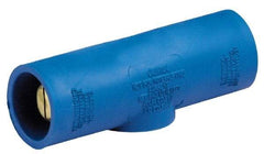 Leviton - 3R NEMA Rated, 600 Volt, 400 Amp, Male-Male, Cam Type, Single Pole Plug and Connector - 4.54 Inch Long, White - Apex Tool & Supply