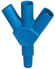 Leviton - 3R NEMA Rated, 600 Volt, 400 Amp, Female-Male-Male-Male, Cam Type, 3-Fer Single Pole Plug and Connector - Green - Apex Tool & Supply