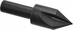Cleveland - 5/8" Head Diam, 3/8" Shank Diam, 3 Flute 60° High Speed Steel Countersink - Oxide Finish, 2-3/32" OAL, Single End, Straight Shank, Right Hand Cut - Apex Tool & Supply