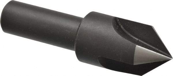 Cleveland - 3/4" Head Diam, 1/2" Shank Diam, 3 Flute 82° High Speed Steel Countersink - Oxide Finish, 2-5/8" OAL, Single End, Straight Shank, Right Hand Cut - Apex Tool & Supply