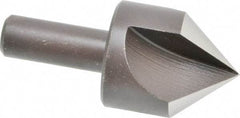Cleveland - 1-1/4" Head Diam, 1/2" Shank Diam, 3 Flute 82° High Speed Steel Countersink - Oxide Finish, 2-3/4" OAL, Single End, Straight Shank, Right Hand Cut - Apex Tool & Supply