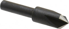 Cleveland - 3/8" Head Diam, 1/4" Shank Diam, 3 Flute 90° High Speed Steel Countersink - Apex Tool & Supply