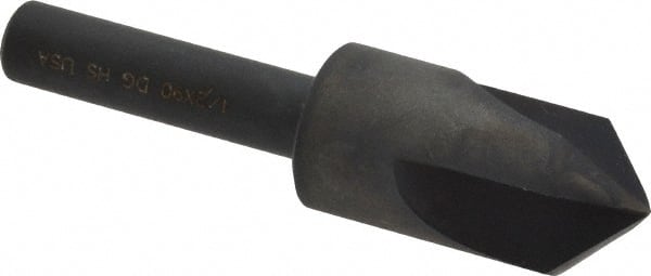 Cleveland - 1/2" Head Diam, 1/4" Shank Diam, 3 Flute 90° High Speed Steel Countersink - Apex Tool & Supply