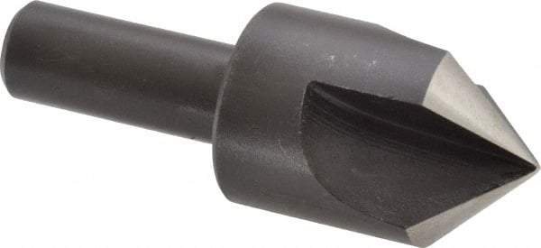 Cleveland - 1" Head Diam, 1/2" Shank Diam, 3 Flute 90° High Speed Steel Countersink - Oxide Finish, 2-3/4" OAL, Single End, Straight Shank, Right Hand Cut - Apex Tool & Supply